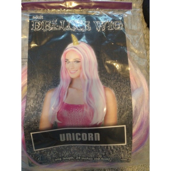 Adult deluxe unicorn wig - Picture 5 of 6